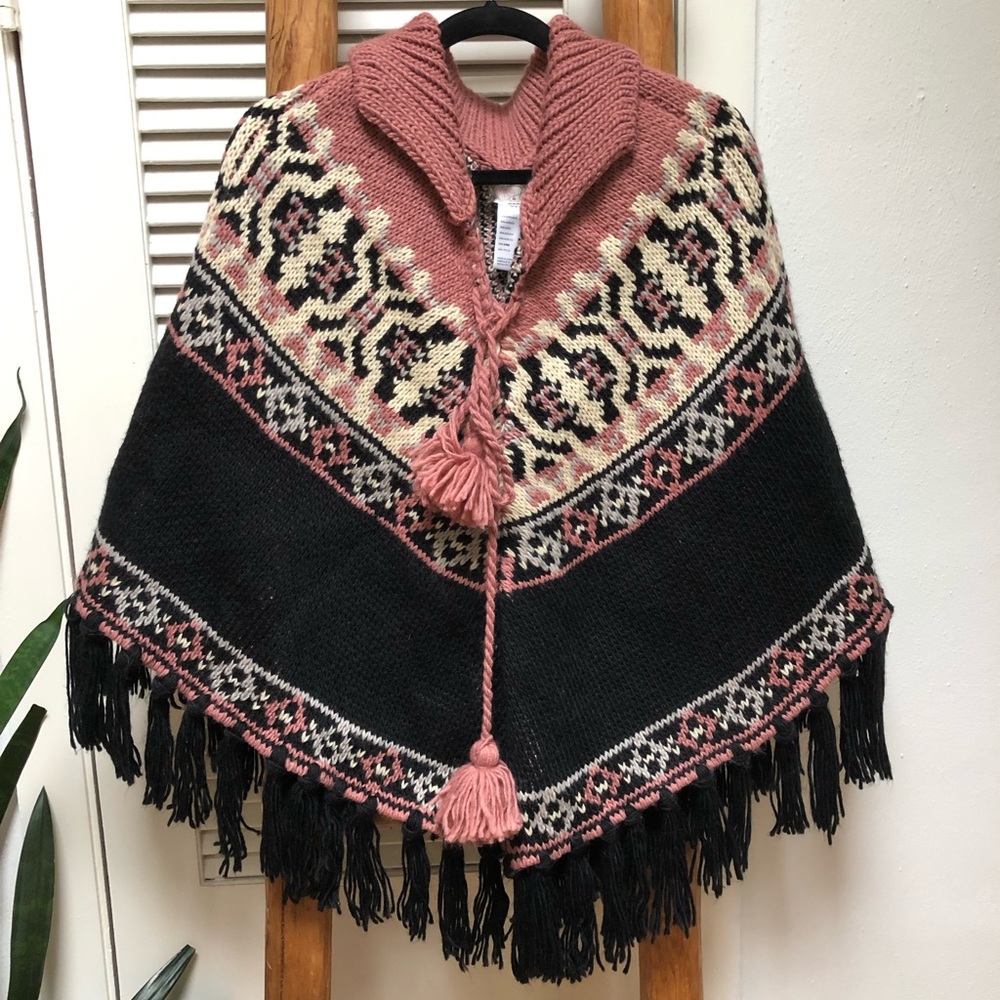 Free People sweater cape